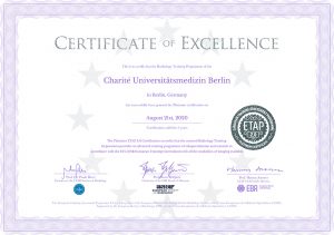 Charité Unimed Berlin-ETAP_Platinum Certificate of Excellence